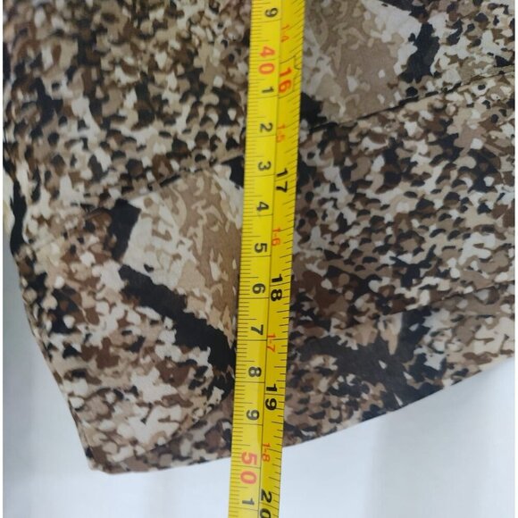 Mix & Co. Women's Snakeskin Print Button Down Polyester Blouse, Size 3X - Picture 8 of 9